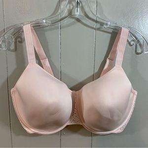 Chantelle Pink Under Wire Adjustable Strap Full Support T Shirt Bra 36DDDD